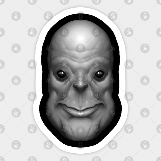 The Grey Goblin Sticker by ChurchOfRobot